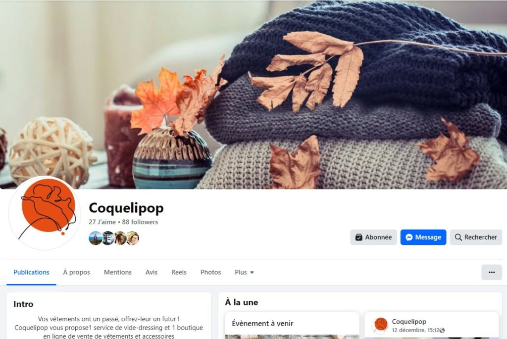 Création de la marque Coquelipop, dépôt vente, seconde main, éthique et local !