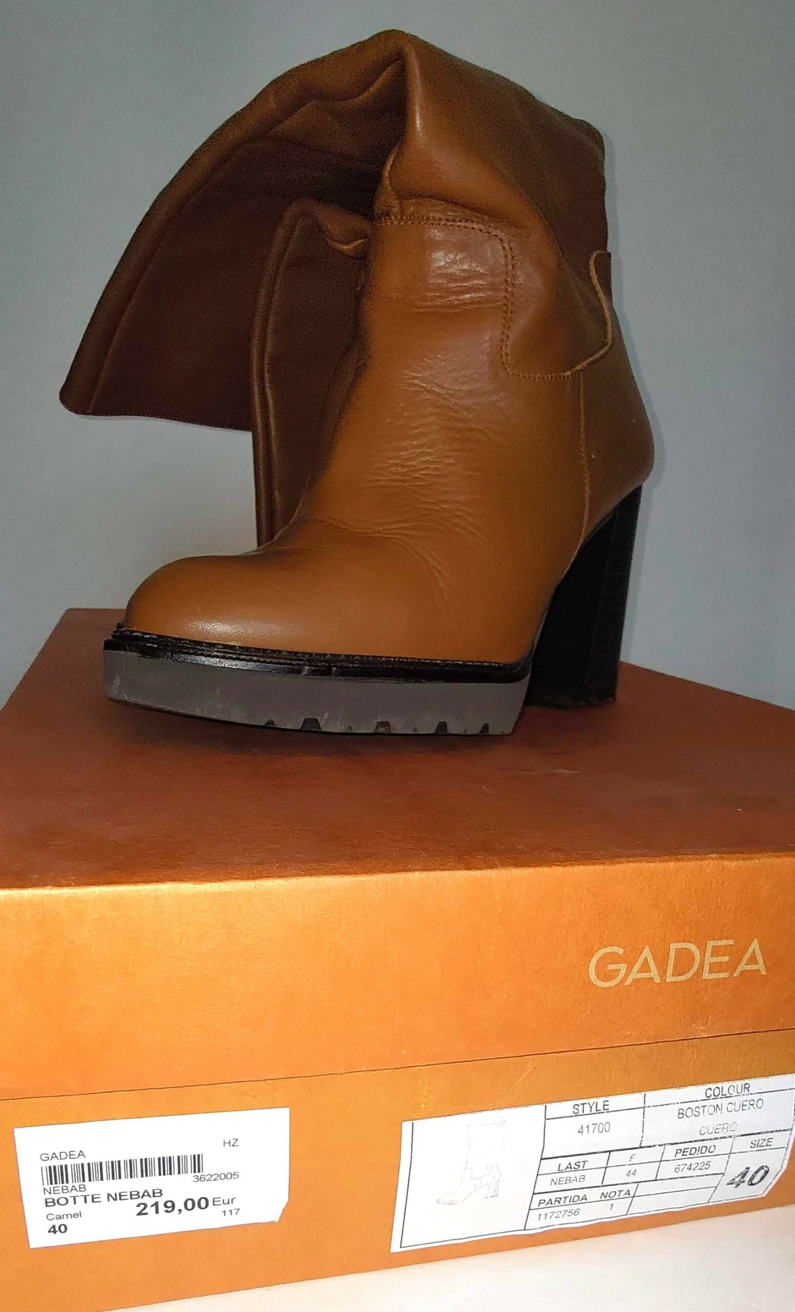 Bottes camel Gadéa T.40 – Image 7