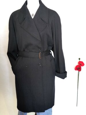 Manteau long noir T.42